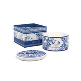 Portus Cale Gold&Blue Ceramic Jewel Box with Soap (150gr)