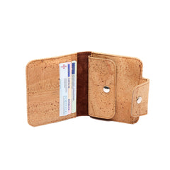 Men's Cork Wallet with Coin Pocket - Natural Cork