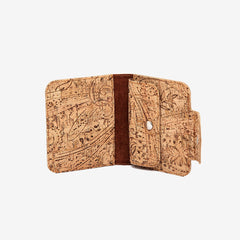 Men's Cork Wallet with Coin Pocket - Natural Cork