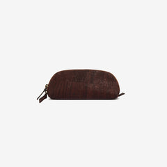 Brown Cork Case with Double Zipper