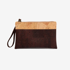 HandBag in Brown and Natural Cork