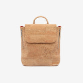 Natural Cork Backpack with Red Lining