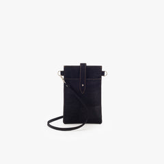 Black Cork Crossbody Pouch