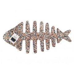 Fishbone Trivet (Blue, Black and White)