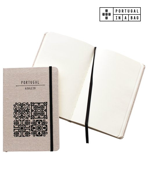 Notebook A5 Cotton Hardcover | B&W Tiles