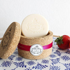 Cork Jewelry Box with 2 Red Fruits Soaps (50gr)