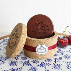 Cork Jewelry Box with 2 Sour Cherry Soaps (50gr)