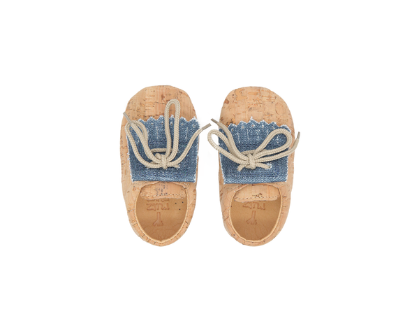 Vegan Baby Fringes | Natural & Organic Blue - Vegan Shoes Rutz