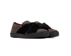 Vegan Slip On | Croco Black - Vegan Shoes Rutz