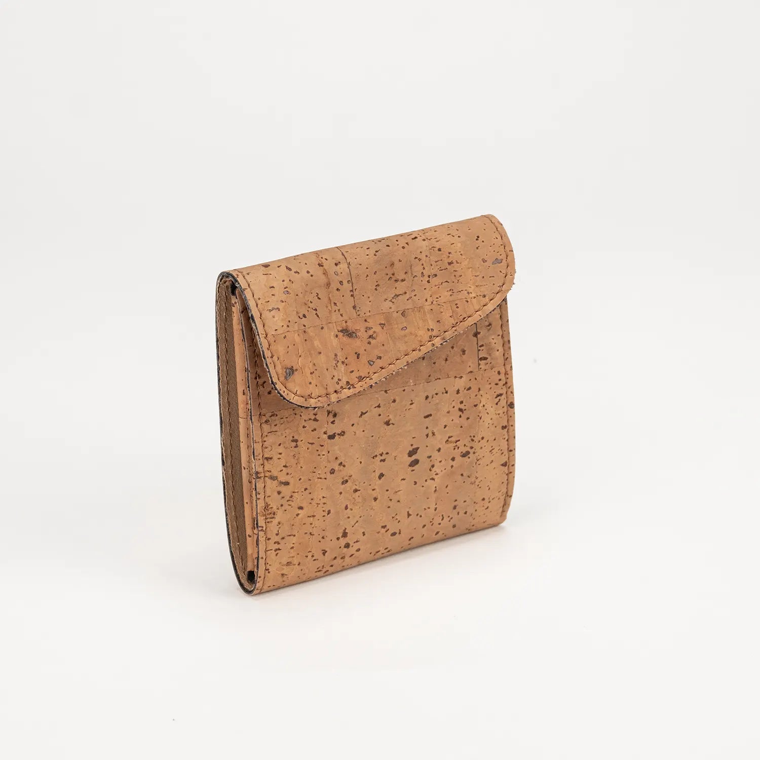 Card and Coin Holder in Tobacco Cork