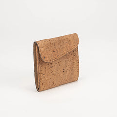 Card and Coin Holder in Tobacco Cork