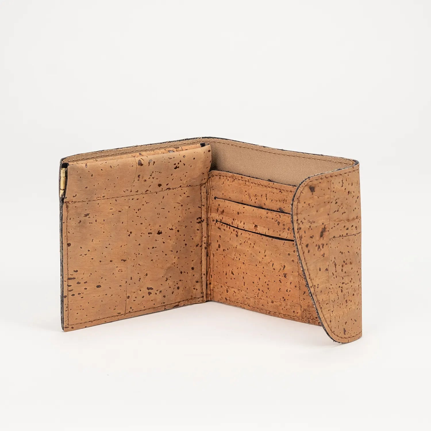 Card and Coin Holder in Tobacco Cork