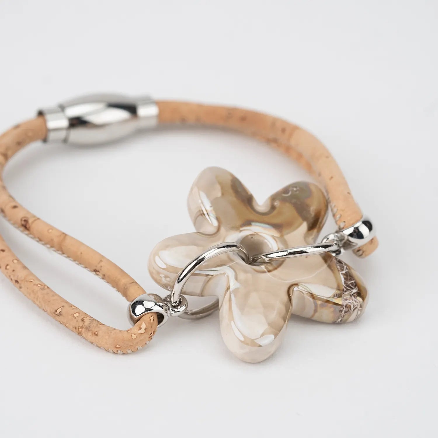 Bracelet Daisy with Natural Cork