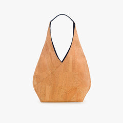 Natural Cork Bag with Red Lining