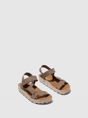 Velcro Sandals CLEW L | Taupe