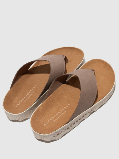 Slip-on Sandals CAMI L | Taupe