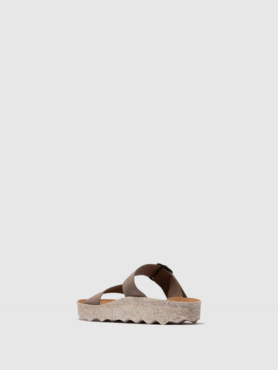 Velcro Sandals COLY L | Taupe