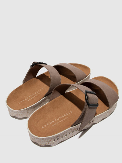 Velcro Sandals COLY L | Taupe