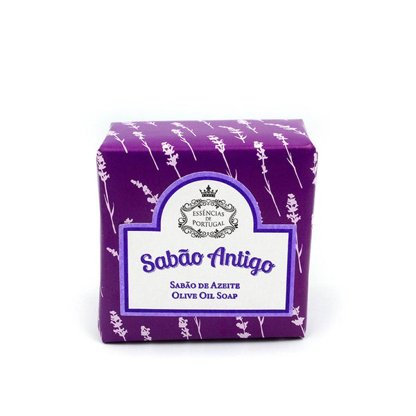 Sabão de Azeite e Alfazema 200GR (Padrão Floral Roxo)