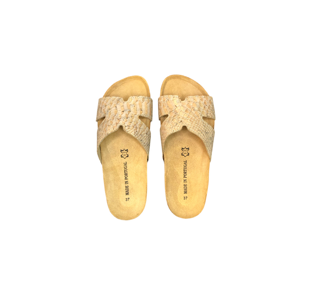 One Strap Sandal | CorkWhiteSnake