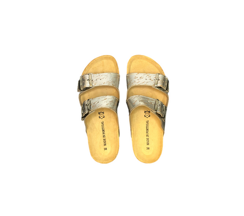 Two Strap Sandal | Silver