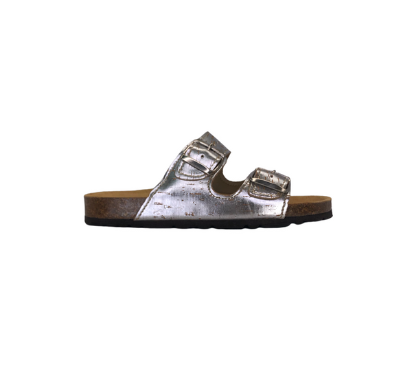 Two Strap Sandal | Silver