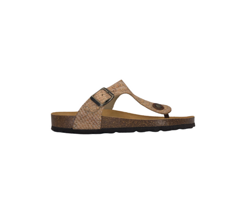 One Thong Sandal | CorkWhiteSnake