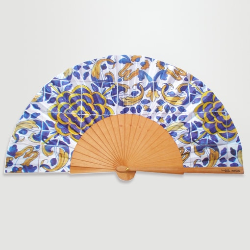 Fan | 17th Century Portuguese Tiles Camellia