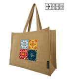 Shopping Bag in Jute | Tiles