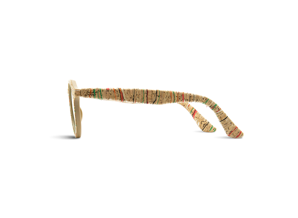Laguna Sunglasses | Masai Cork & Arizona Gold - Vegan Shoes Rutz