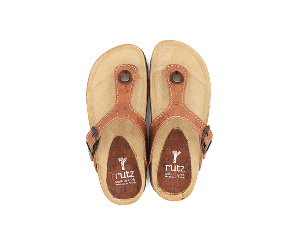Vegan Slippers (Kids) | Beige - Vegan Shoes Rutz