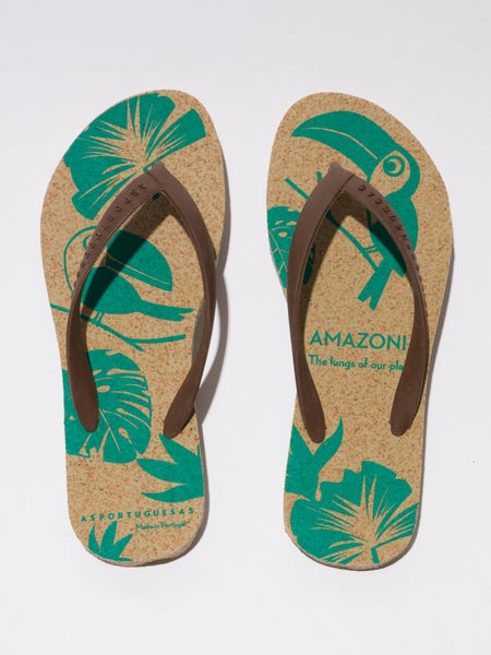 Flip Flops Amazonia | Military/Brown