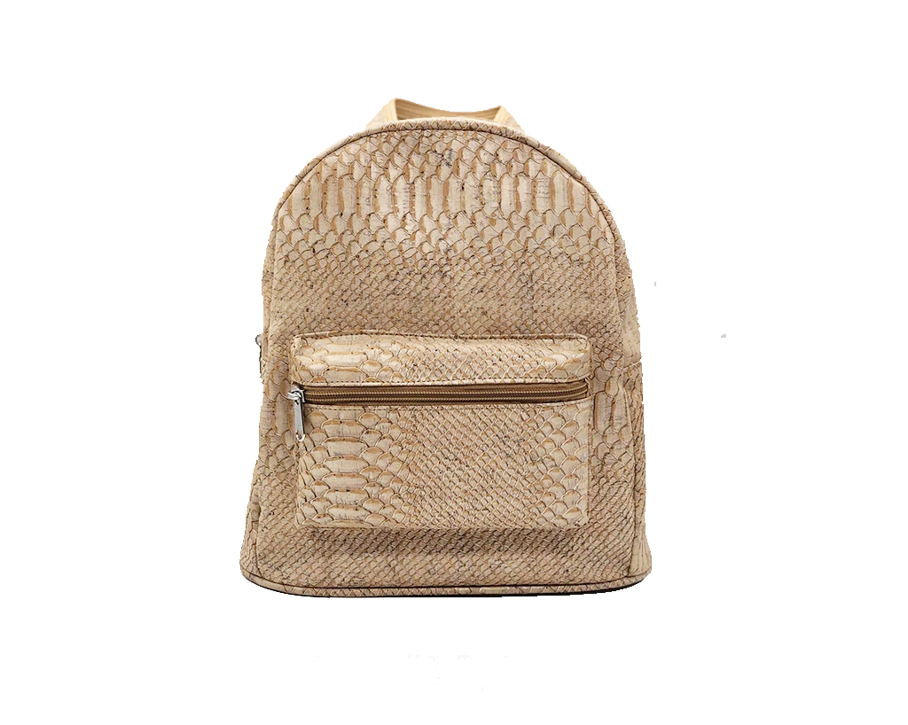 Vegan Backpack | White Snake - Vegan Shoes Rutz