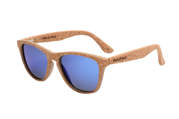 Cork Sunglasses Pantano | Dark Cork & Blue